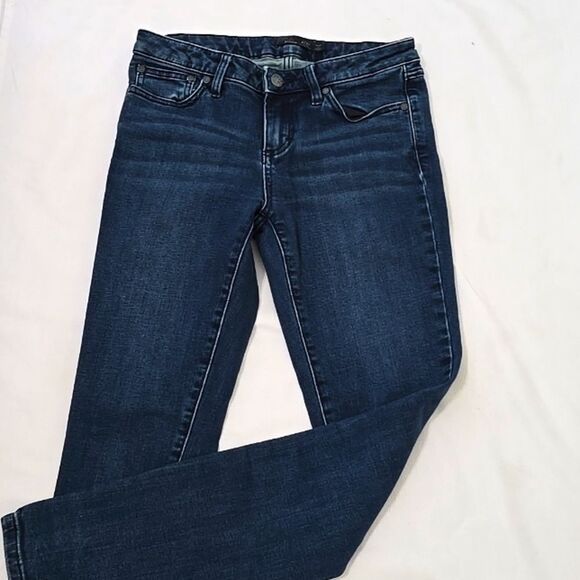 PRANA Women’s Organic Cotton Dark Wash Skinny Jeans size 4 /27 - Picture 1 of 8